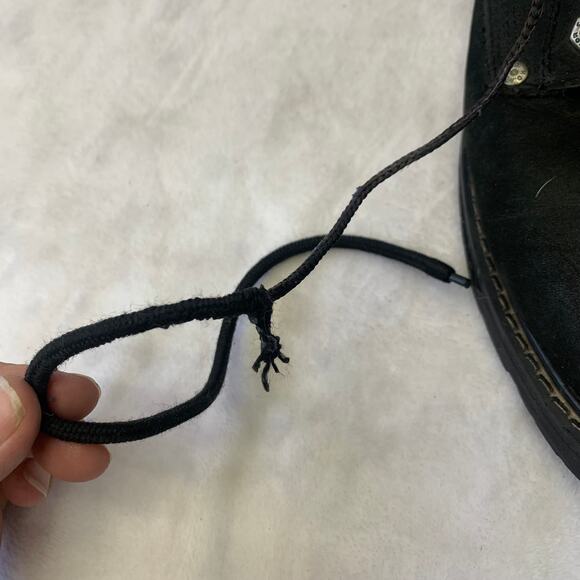 Harley Davidson Mens 9.5 Badlands Motorcycle Boots Black Leather Riding Boot - Picture 6 of 9